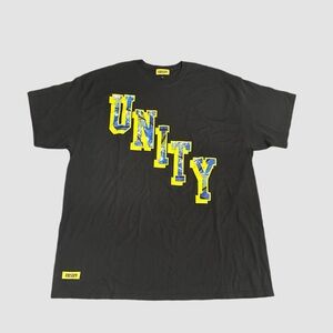 NEW Chinatown Market Crew Neck Short Sleeve Black Graphic Unity T-Shirt